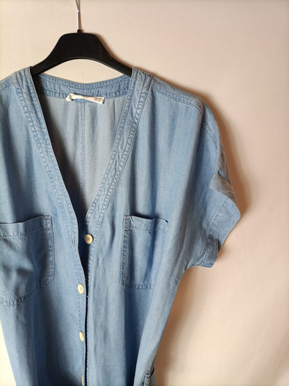 MANGO. Mono denim fluido T.s