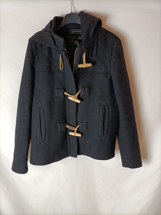 ZARA. Short blue trench coat. TM