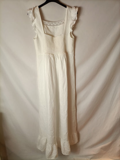MICUIR. White linen dress. TM