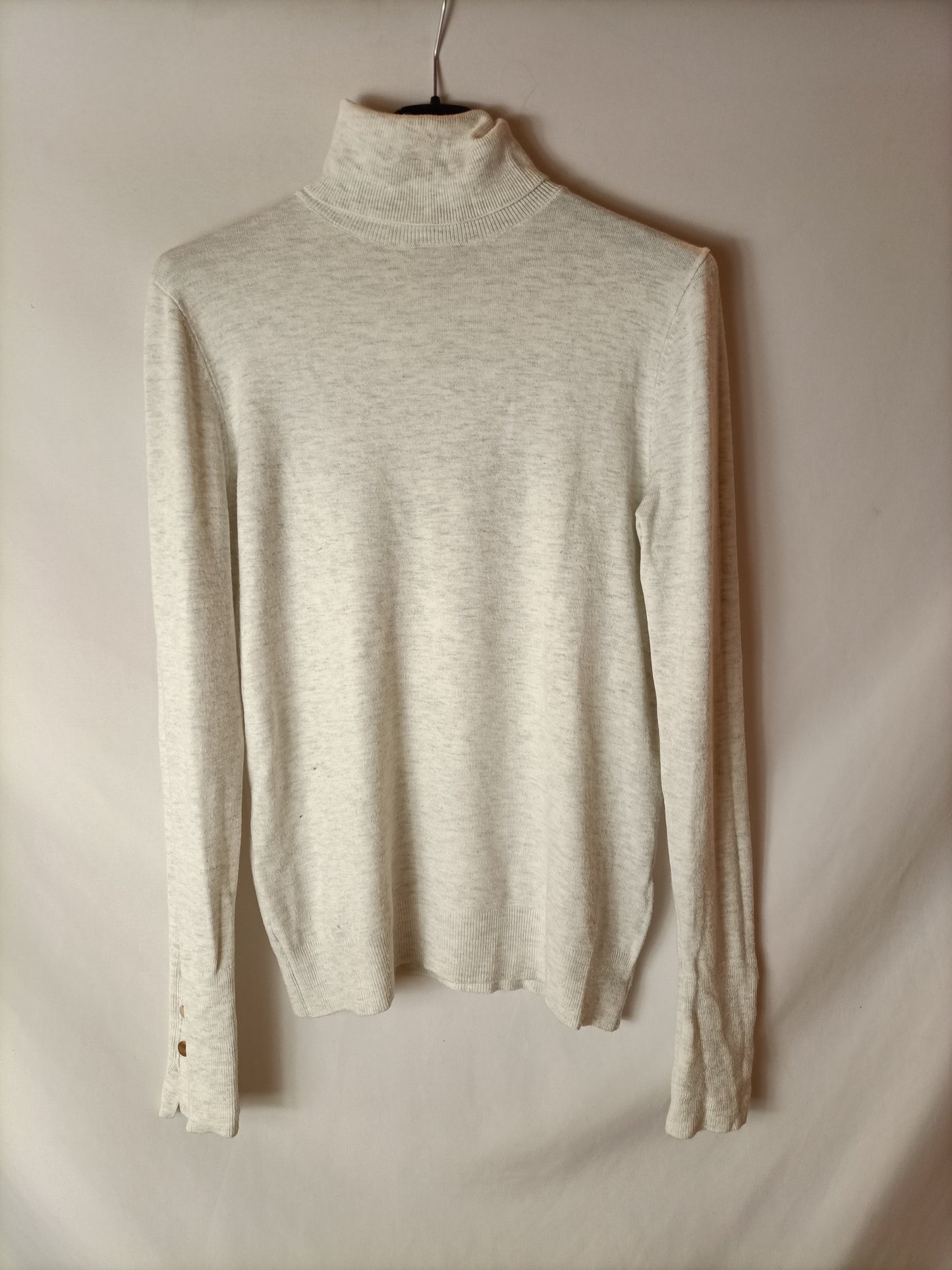 ZARA. Light grey heather turtleneck sweater. TM (tara)