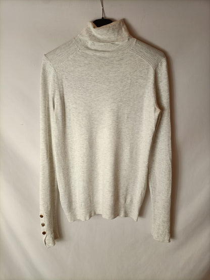 ZARA. Light grey heather turtleneck sweater. TM (tara)