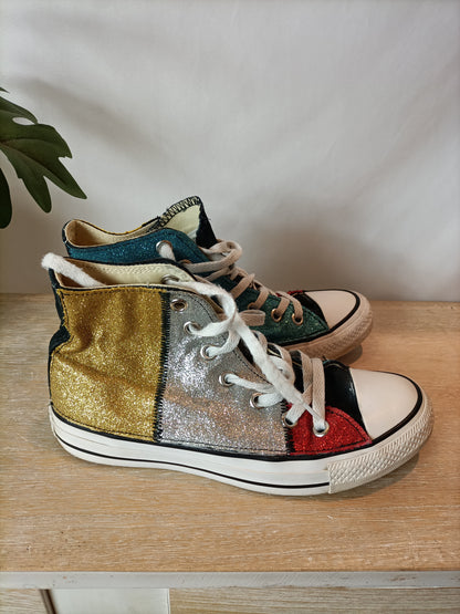 CONVERSE. Glitter sneakers S. 37.5 (tare)
