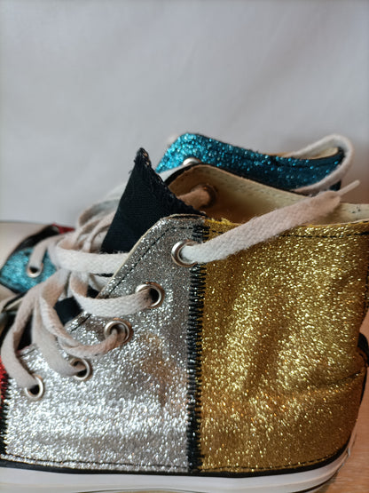 CONVERSE. Glitter sneakers S. 37.5 (tare)