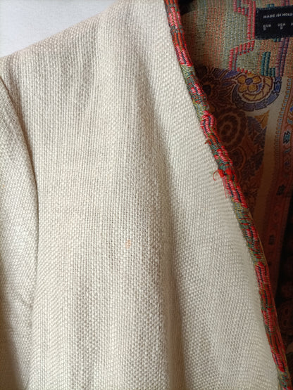 ZARA. Textured printed jacket. TS (tara)