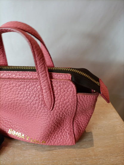 BIMBA Y LOLA. Bolso rosa textura