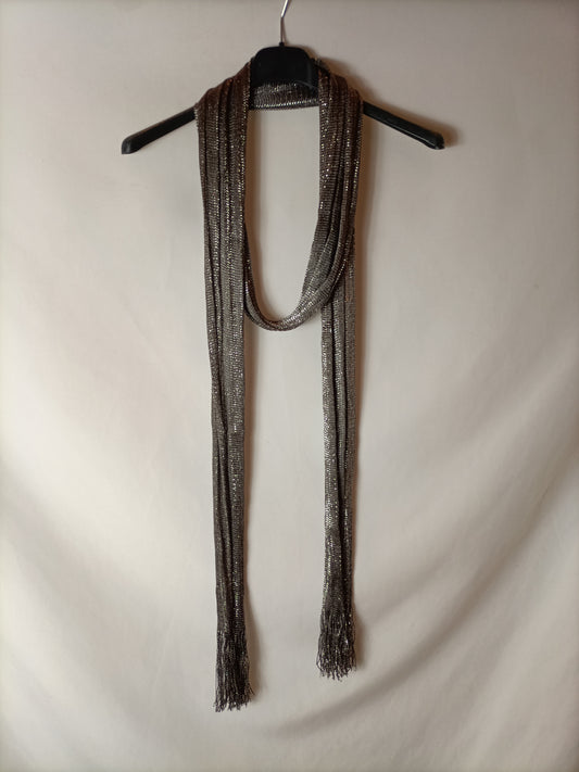 OTHERS. thin silver scarf