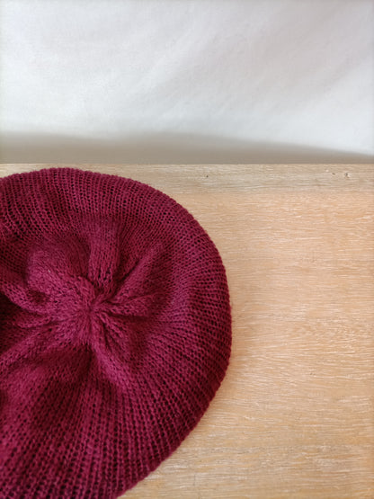 ADOLFO DOMÍNGUEZ. Gorro estilo boina