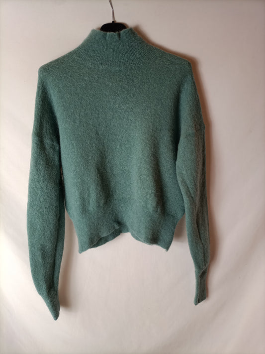 BIMBA Y LOLA. Short green Ts sweater