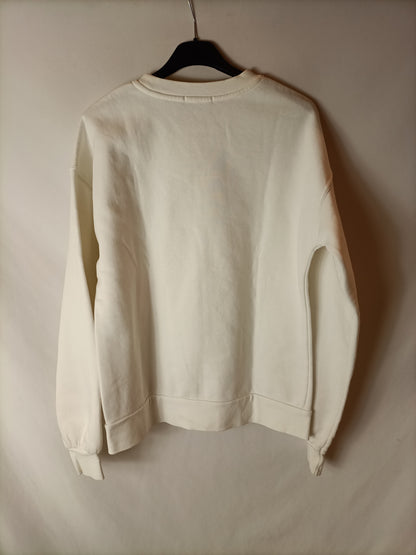 STRADIVARIUS. Sudadera beige disney T.s