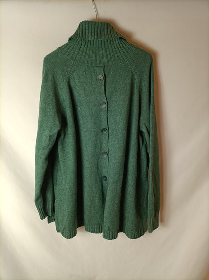 OTRAS. Jersey verde botones T.u(s/m)