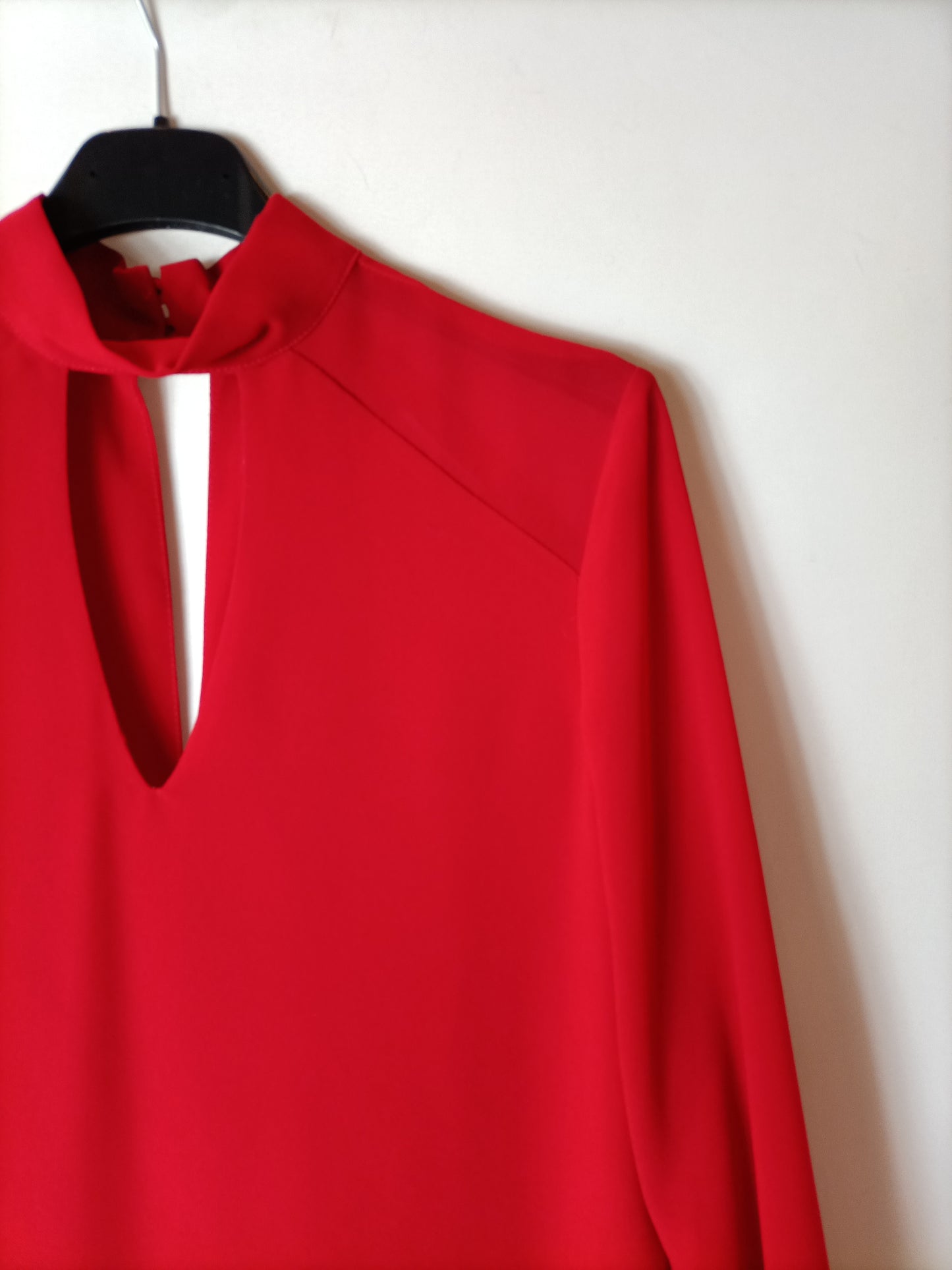 BIMANI. Red blouse with Perkins collar Ts