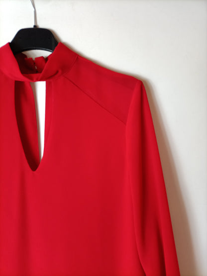 BIMANI. Red blouse with Perkins collar Ts