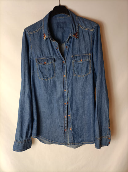 OTHER. Studded denim shirt Ts/m