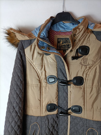 BEARWOOD. Double-textured coat. Size 40