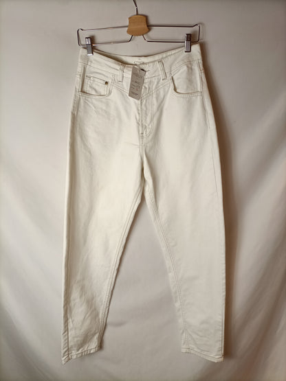 NICOLI. Pantalones blanco roto T.38
