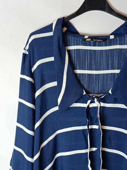 ZARA. Sailor striped blouse Tm