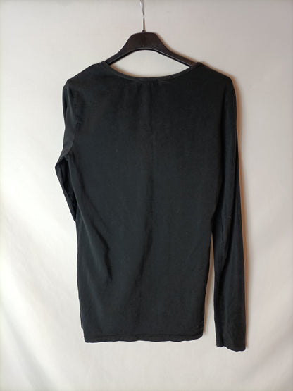 TENEZIS. Black Basic T-Shirt Tl