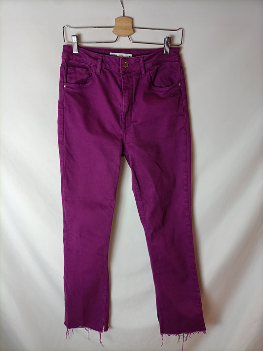 ZARA. Buganvilla denim trousers, size 40 (tara)