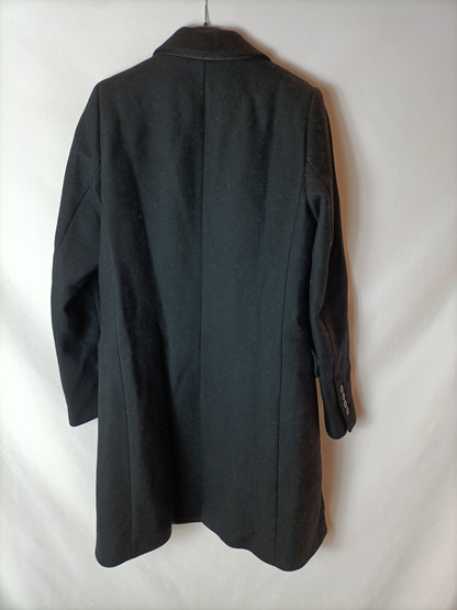 ZARA. Classic black coat. TM