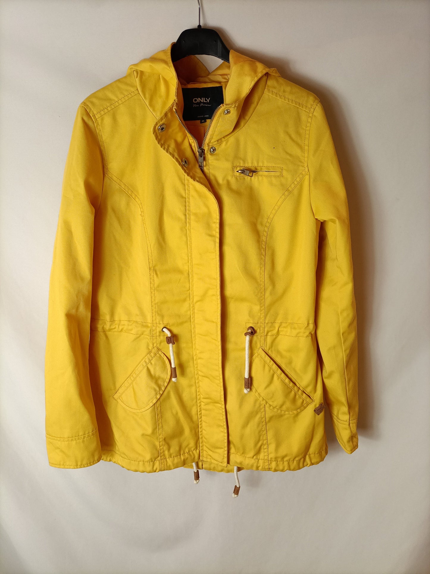 ONLY. Yellow hooded parka. TM (Tare)