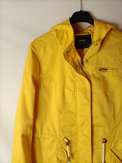 ONLY. Yellow hooded parka. TM (Tare)