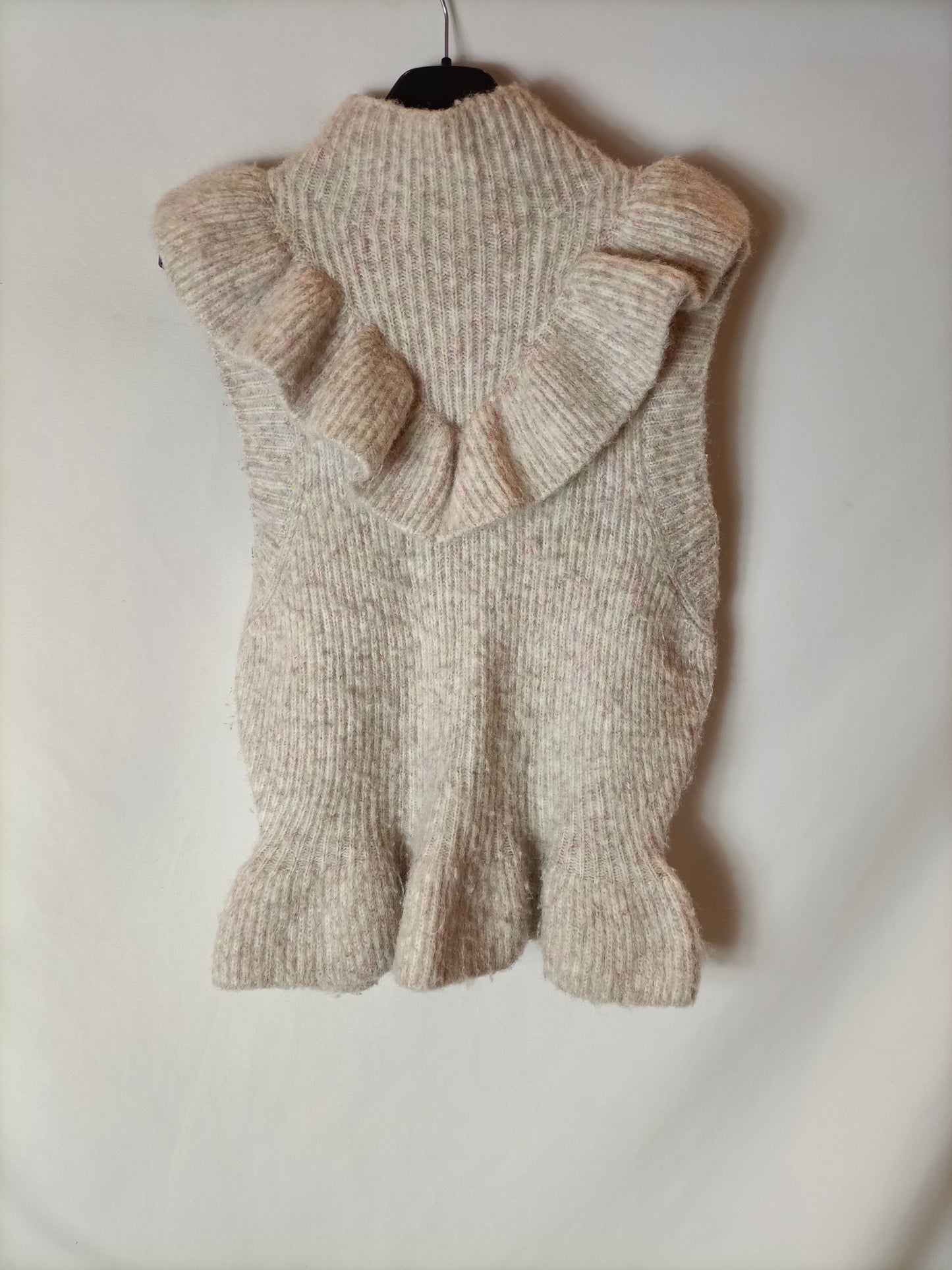 ZARA. Sleeveless mottled sweater. TS