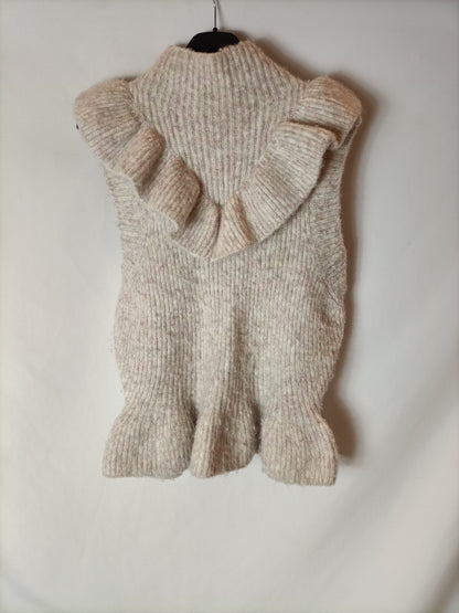 ZARA. Sleeveless mottled sweater. TS