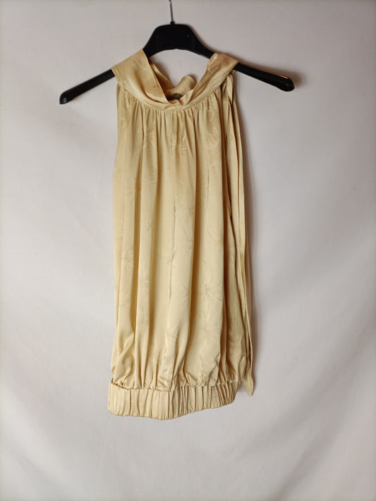 SILVIA TCHERASSI. Cream laced top T.xs