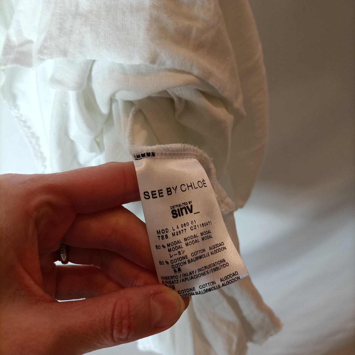 SEE BY CHLOÉ. White table top T.40