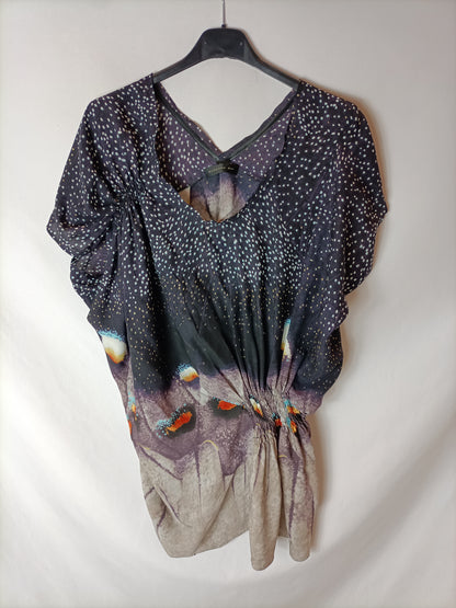 BÁRBARA BUI. Blusa seda estampado T. 36