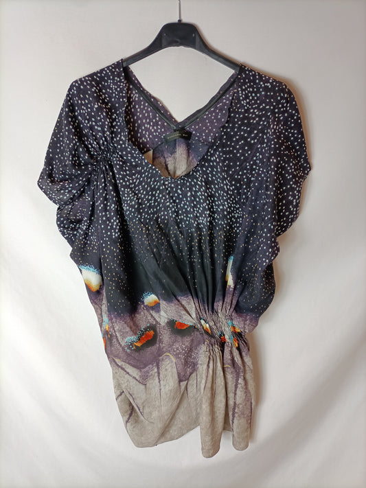 BÁRBARA BUI. Blusa seda estampado T. 36