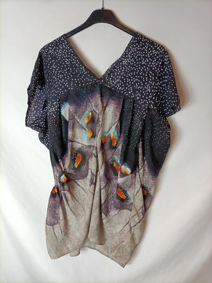 BÁRBARA BUI. Blusa seda estampado T. 36