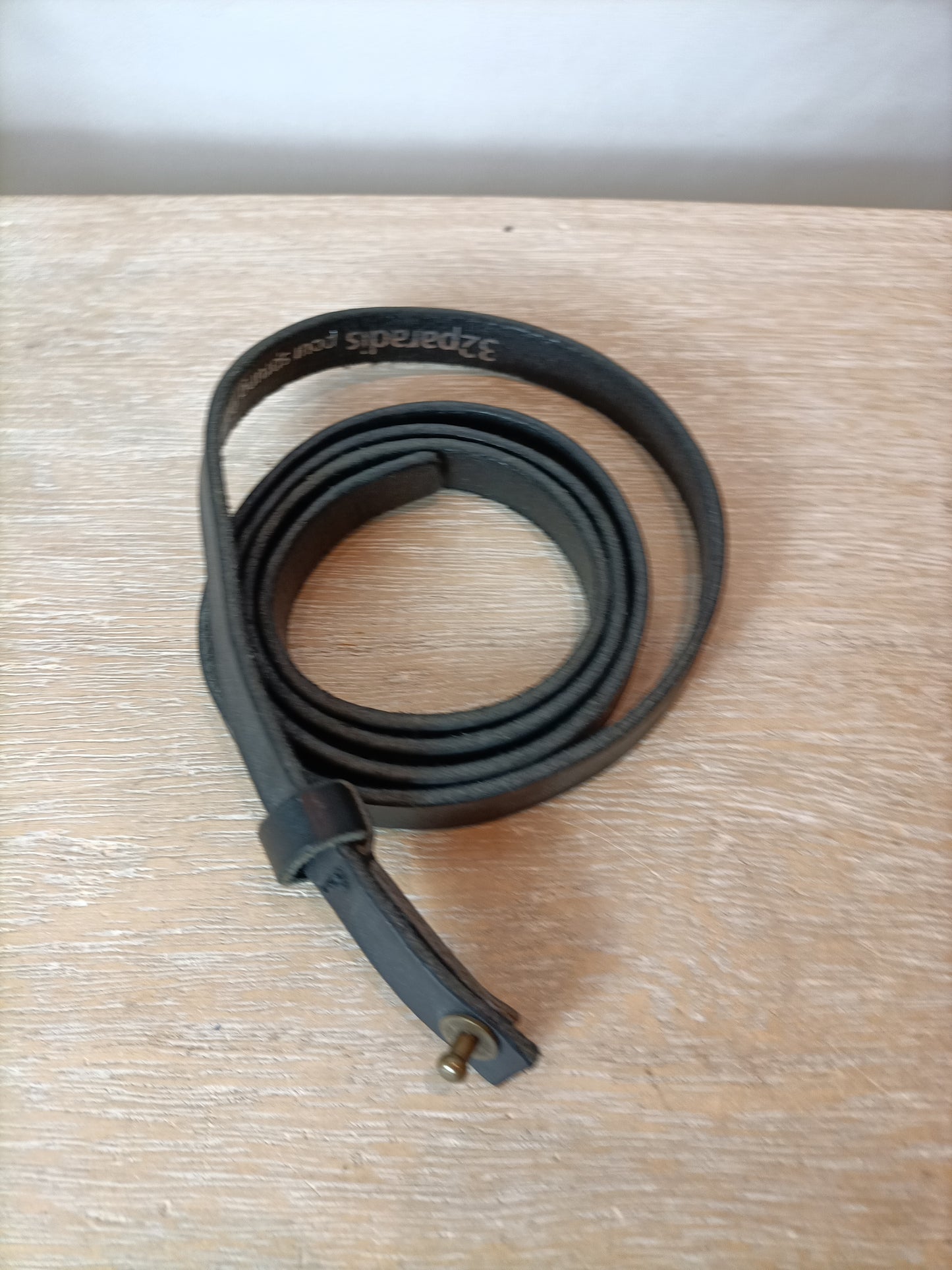 FORTE FORTE. Mini black leather belt