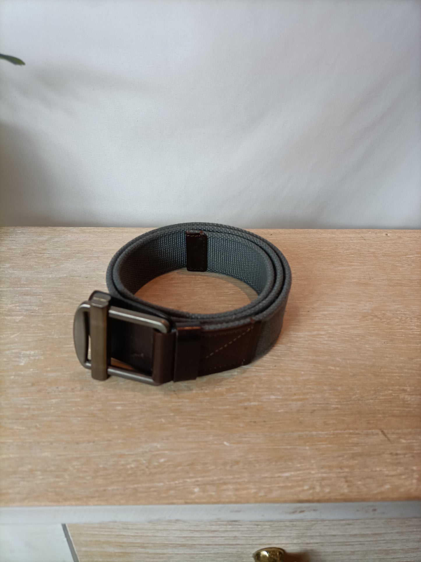 MARNI. Canvas and leather belt size 75