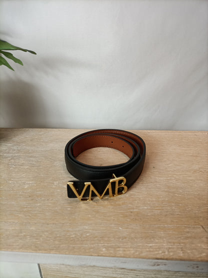 VMB. Black belt, letters