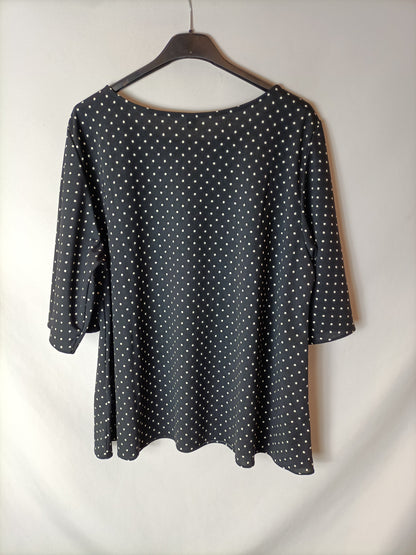 UNIQLO. Top fluido lunares. T L