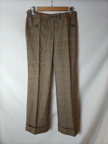 LIU.JO. Checkered pleated trousers. Size 38