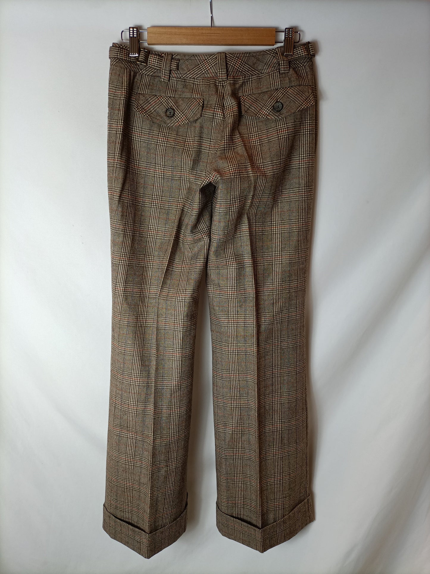 LIU.JO. Checkered pleated trousers. Size 38