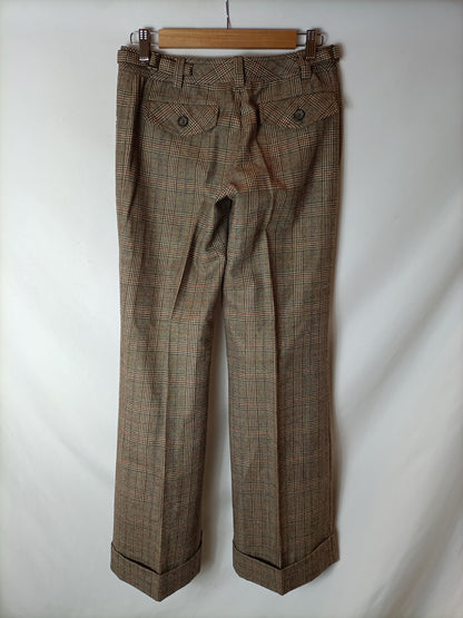 LIU.JO. Checkered pleated trousers. Size 38