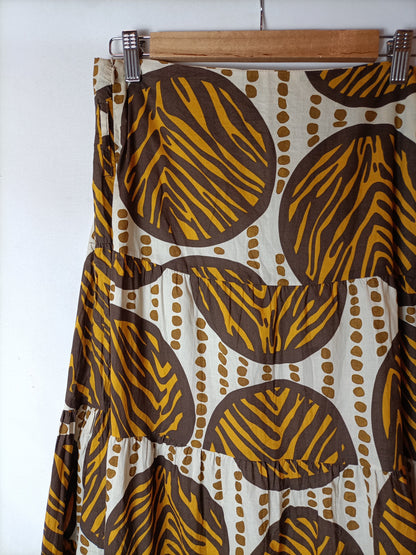 JM. Falda larga estampada. T M