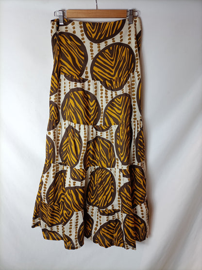 JM. Falda larga estampada. T M