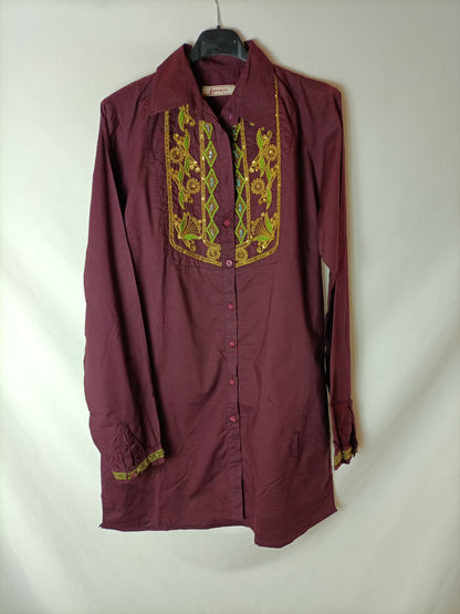 LIBERTO. Purple shirt dress. TM