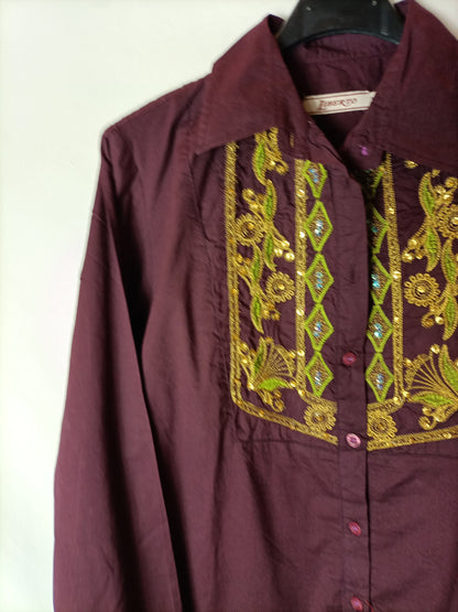 LIBERTO. Purple shirt dress. TM