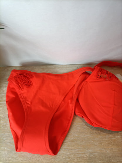 LISE CHARMEL. Bikini naranja encaje T.38/75