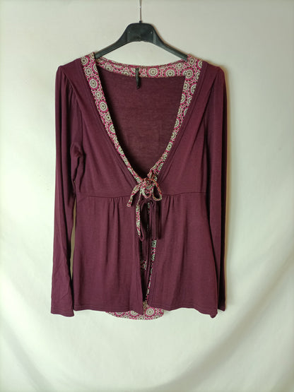 NAF NAF. Double texture top. TM