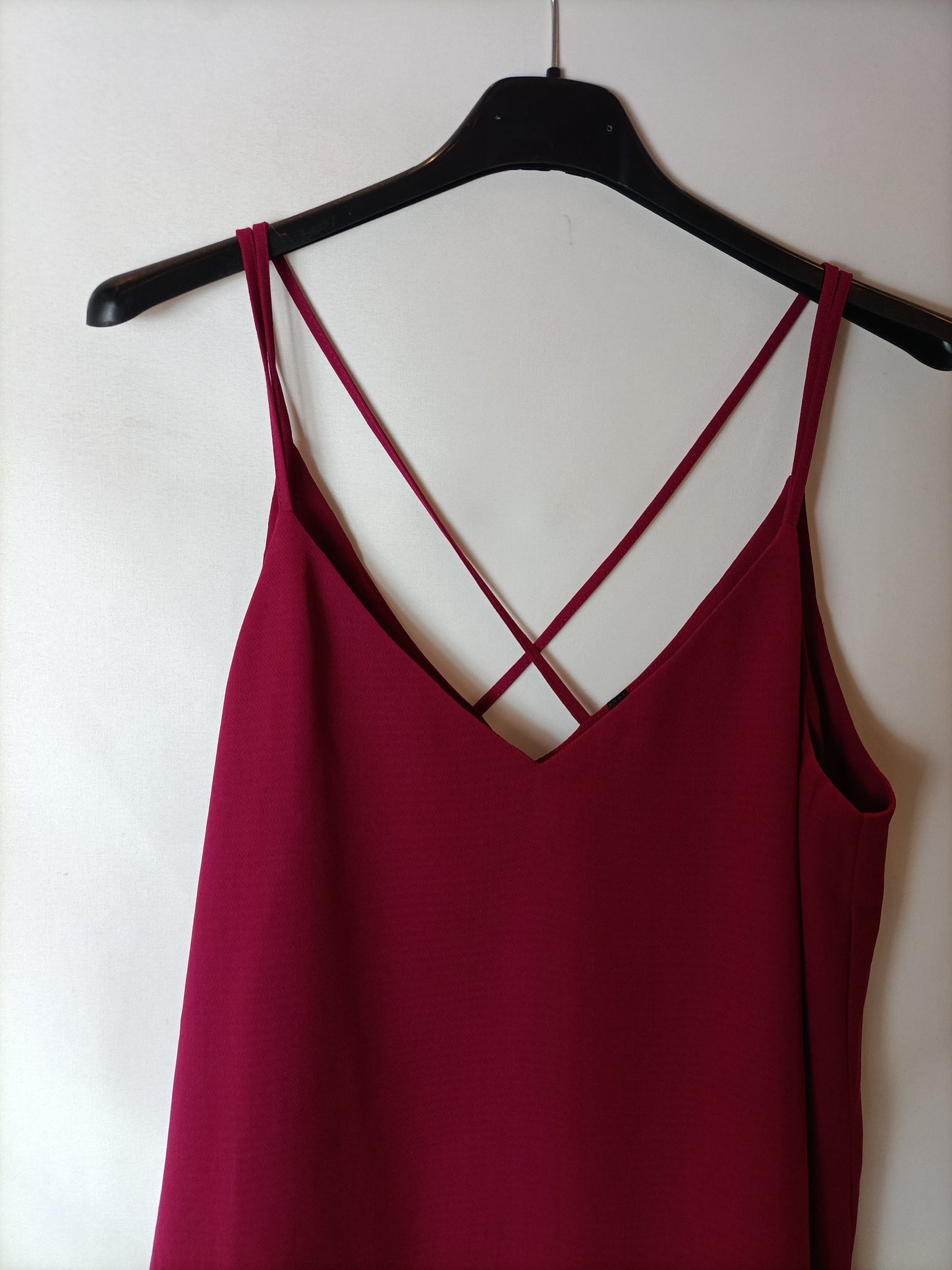 STRADIVARIUS. Top burdos tirantes T.s