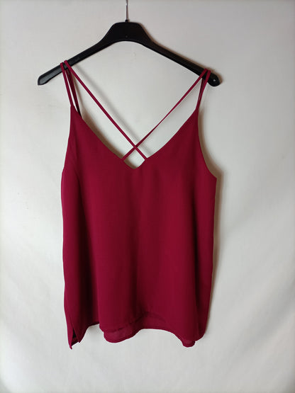 STRADIVARIUS. Top burdos tirantes T.s