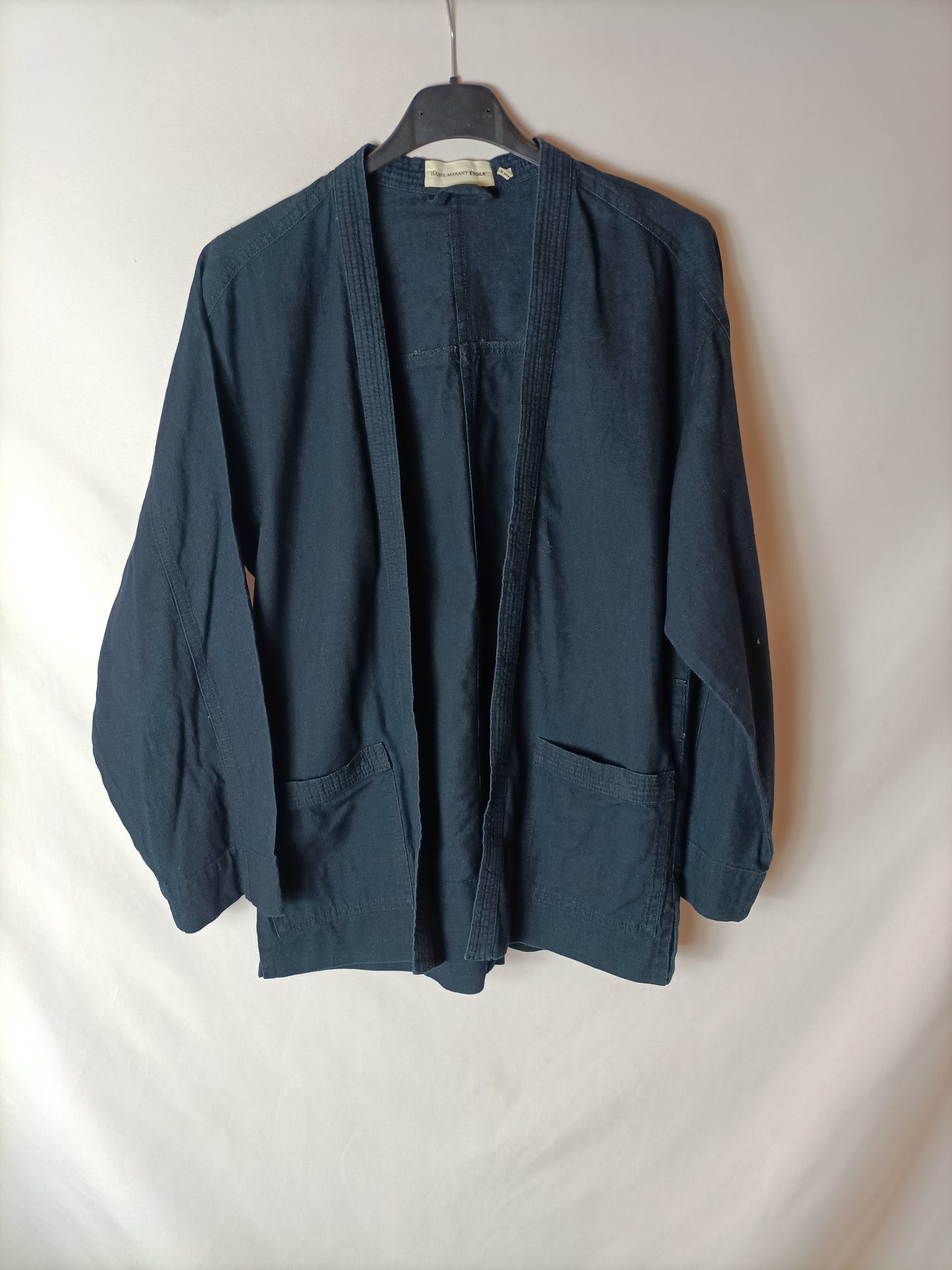 ISABEL MARANT. Blue kimono-effect jacket, size 36