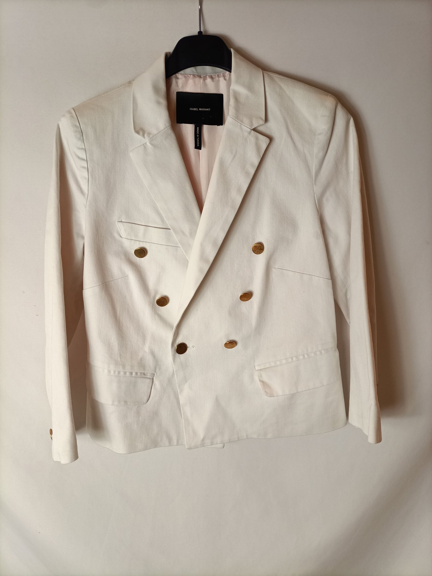 ISABEL MARANT. Short white blazer, size 38