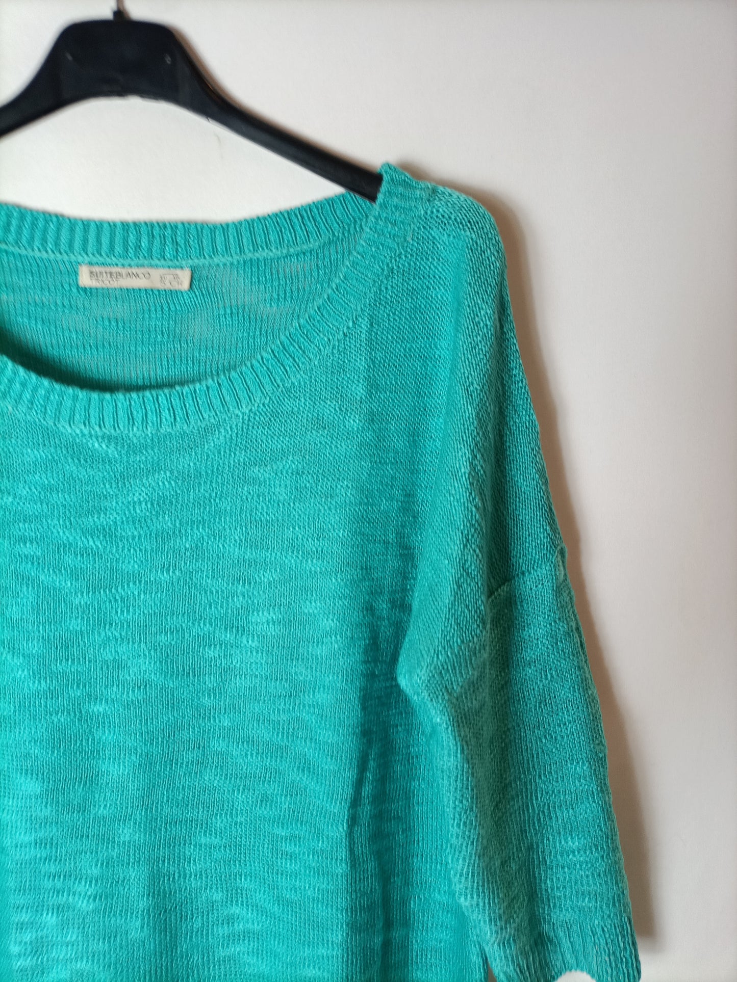 BLANCO. Jersey/top turquesa T.s